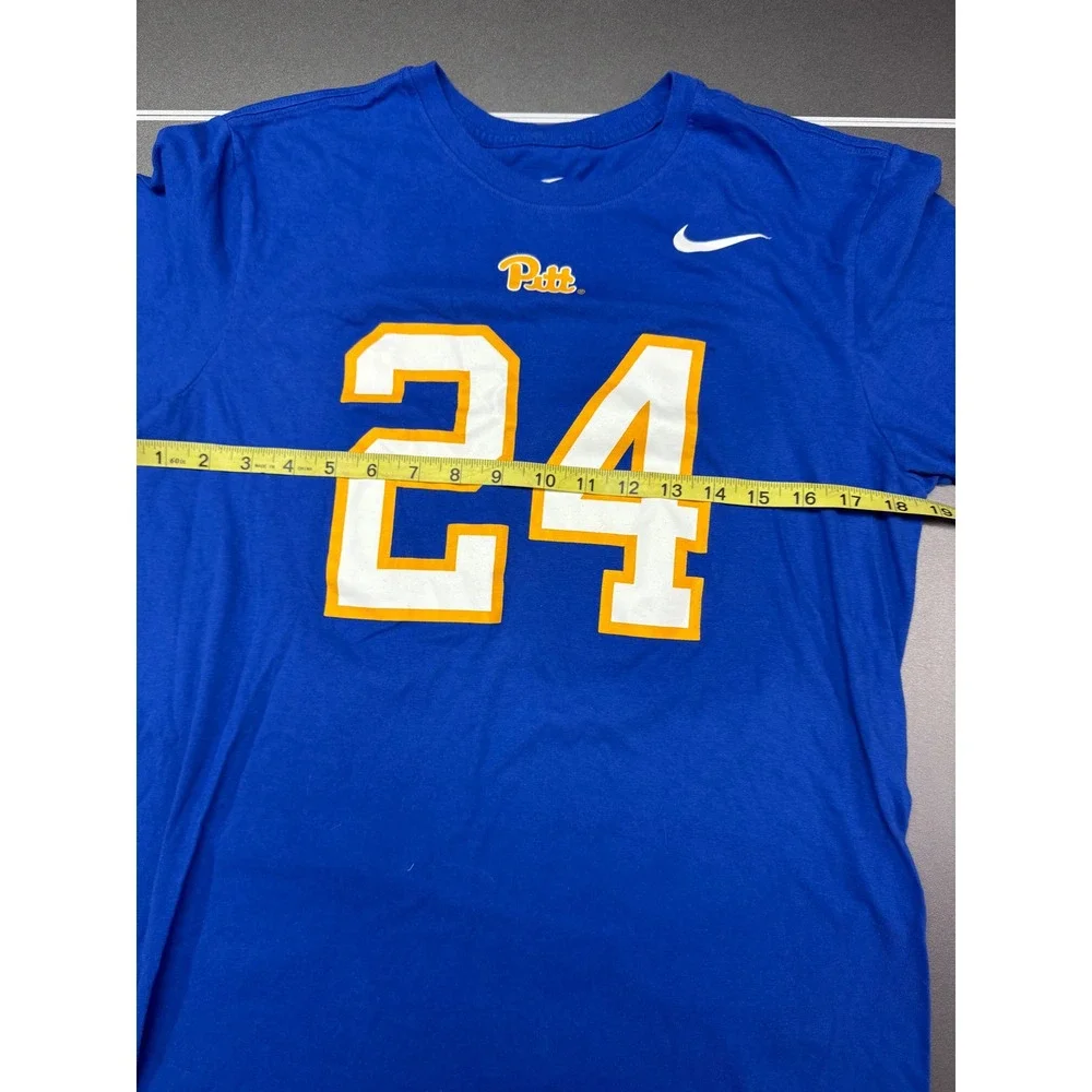 Nike Pitt Panthers James Conner 24 Shirt Mens Medium Blue NCAA Football Tee